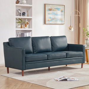 Blue Faux Leather Sofas You'll Love - Wayfair Canada